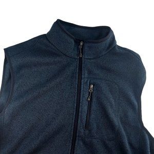 Free Country Mens 2XL XXL Blue Fleece Outdoor Hiking‎ Vest